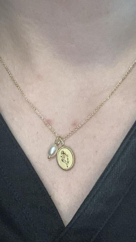 ana luisa ネックレス 14K KATIE NECKLACE Gold Pendant パール 14K-Gold-Plated-Freshwater-