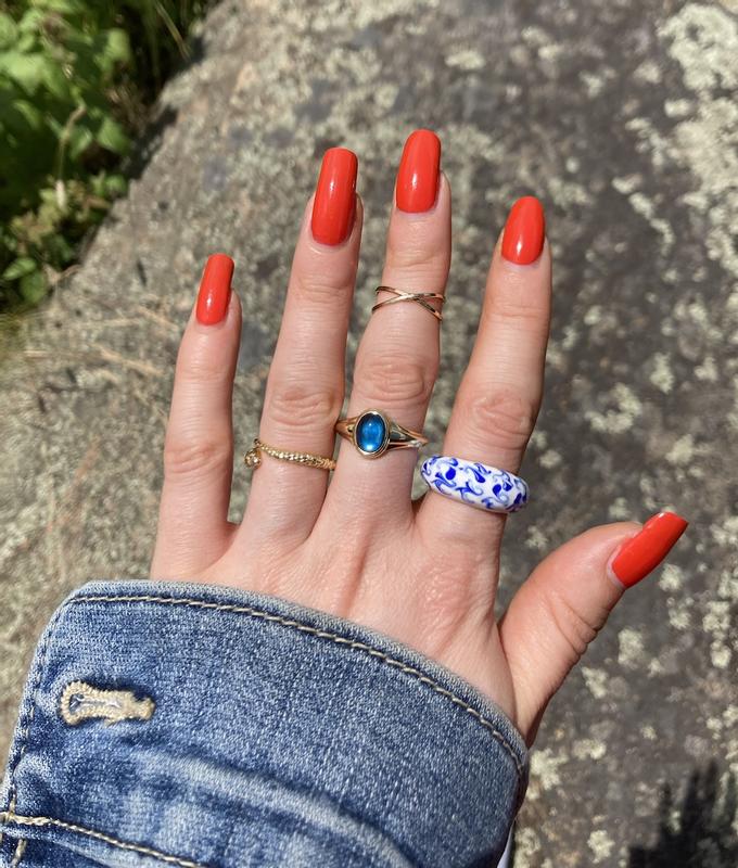 ana luisa◆大理石デザイン エナメルリング＊WRENLEY MARBLE Enamel Ring - Wrenley Marble Blue | Ana Luisa | Online