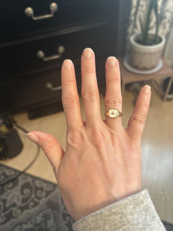 Gold Signet Ring - Amara Mother of Pearl | Ana Luisa