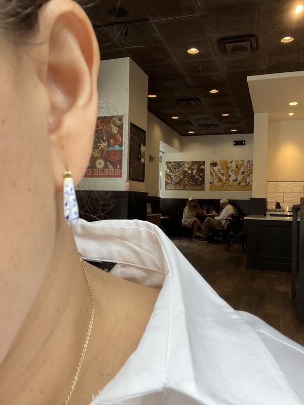 Marble Earrings and necklace