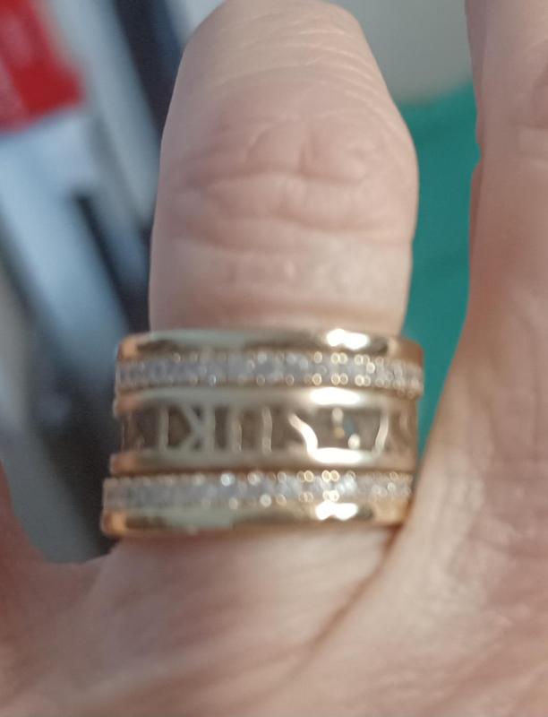 Gold Band Ring - Celine Double