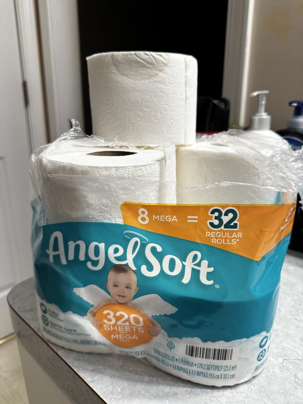  Angel Soft® Toilet Paper, 4 Mega Rolls : Health & Household