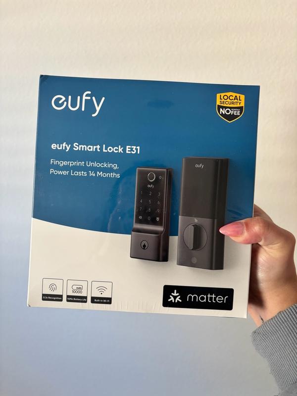 eufy Smart Lock E31 Fingerprint Keyless Entry Door Lock with Apple Home ...