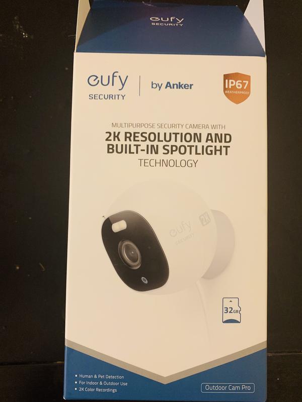 eufy Security Solo Outdoor cam Outdoor 1-Camera 2K Plug-in Spotlight Micro  Sd (Included) Security Camera System in the Security Cameras department at