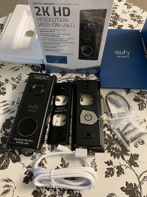  eufy security Video Doorbell Dual Camera (Battery-Powered)  with HomeBase, Wireless Doorbell Camera, Dual Motion and Package Detection,  2K HD, Family Recognition, No Monthly Fee, 16GB Local Storage : Electronics