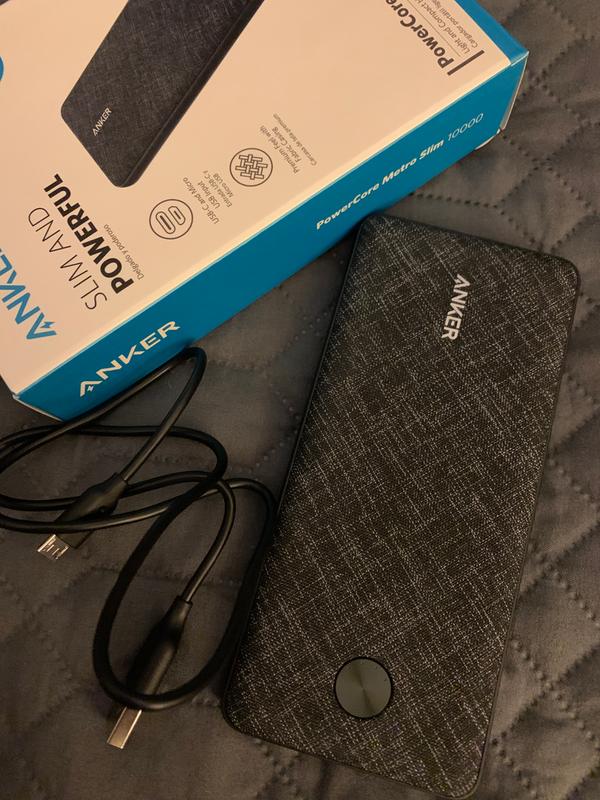 Anker PowerCore Slim 10000 PD, USB-C Power Bank with 18 months officia