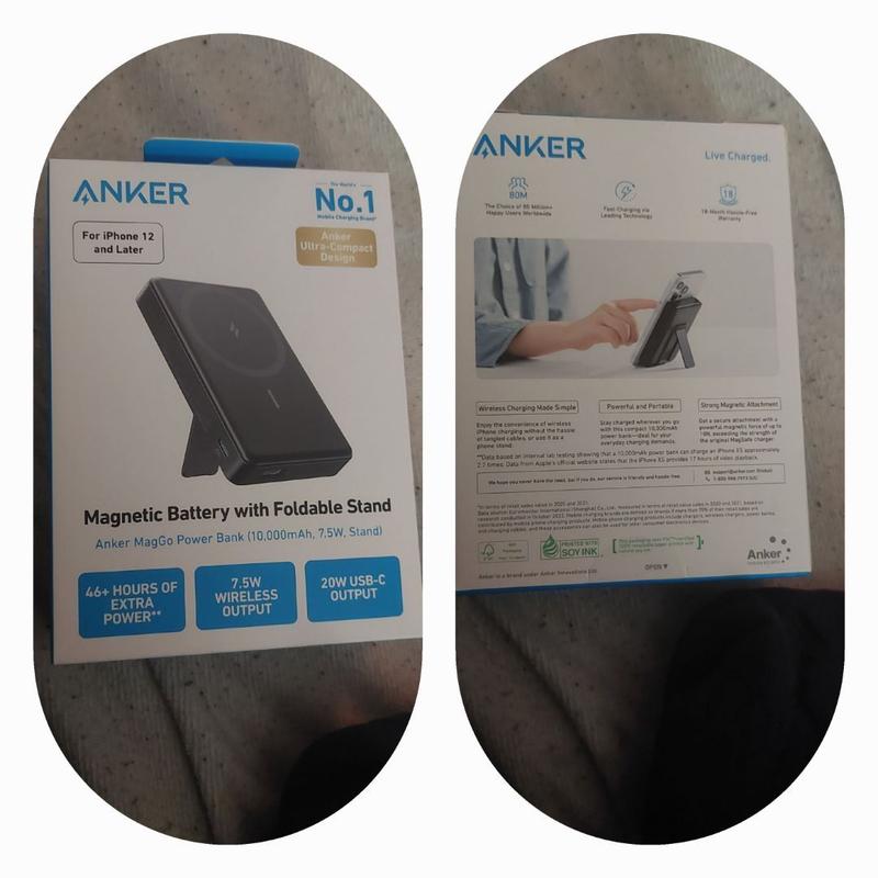 ANKER MagGo 10000mAh Power Bank For Mobile Device USB Type A