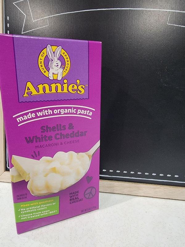 Annie's Shells & White Cheddar Macaroni & Cheese With Organic Pasta, 6 oz