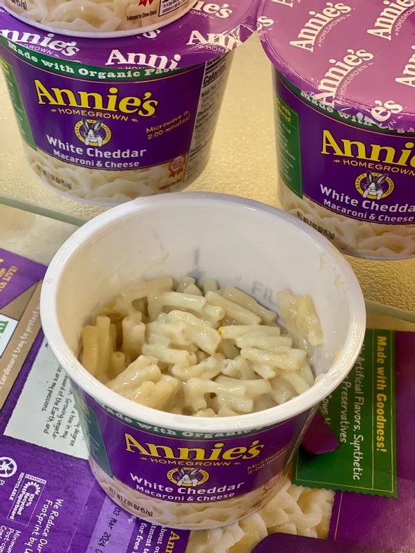 Annie's White Cheddar Macaroni & Cheese Microwavable Cups - 16.08