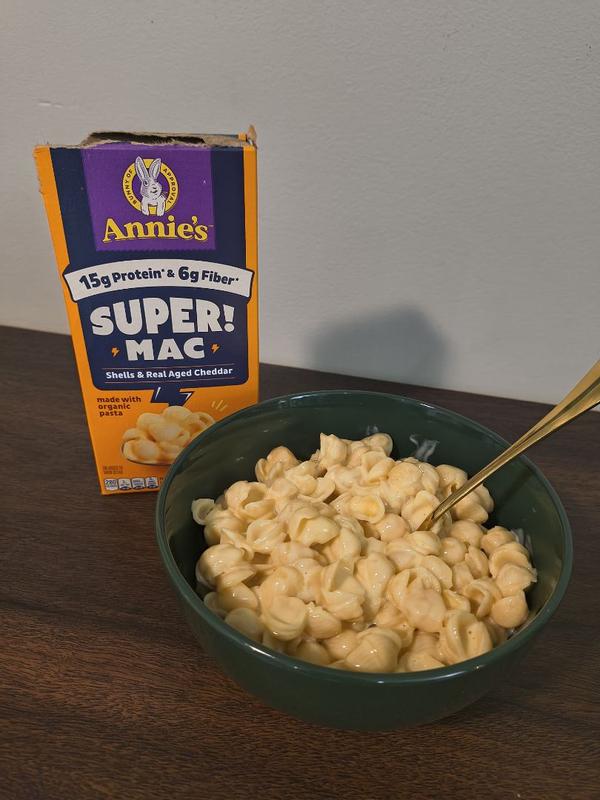 Annie's SUPER! Mac Shells & Real Aged Cheddar | Annie's Homegrown