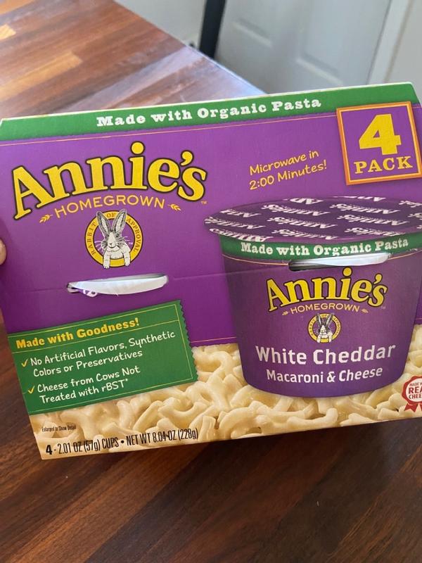 Annie's Homegrown Microwavable White Cheddar Macaroni & Cheese