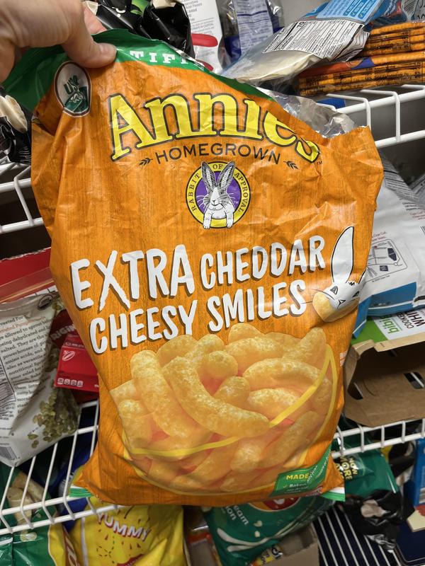 Organic Extra Cheesy Cheddar Smile Puffs Annie's Homegrown