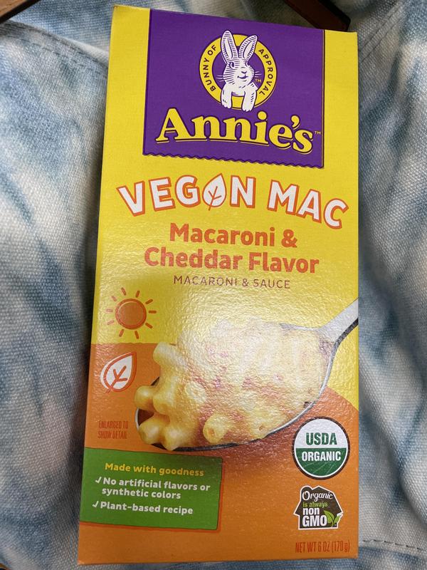 Annie's Vegan Mac Deluxe Rich and Creamy Shells and Vegan Cheddar