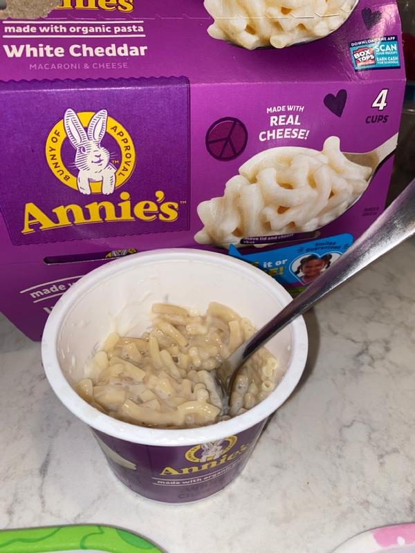 Annie's White Cheddar Macaroni & Cheese Microwavable Cups - 16.08