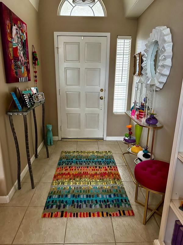 DASH & ALBERT Paint 4 x 6 Chip Hand Micro Hooked Wool Rug in the Rugs ...