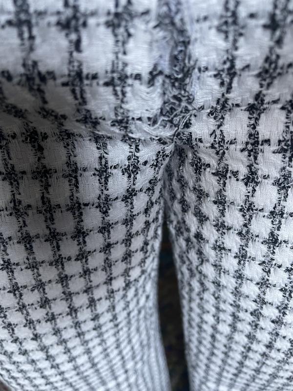 【WYM】TWEED BAGGY SLACKS Wide-leg tweed trousers White For Women | Maje