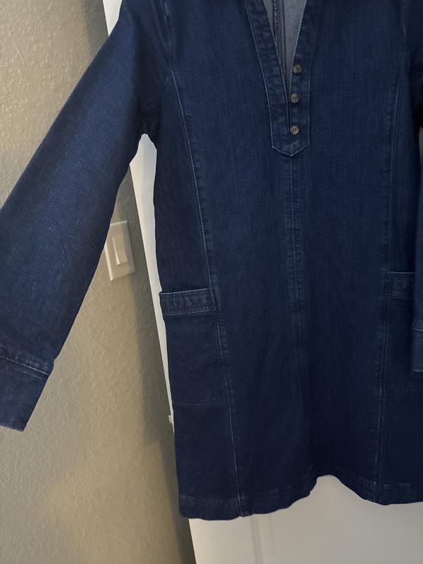 Denim Pocket Mini Dress