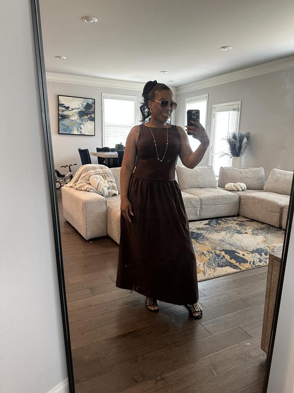 Lou & Grey Wanderweave Mixed Media Maxi Pocket Dress