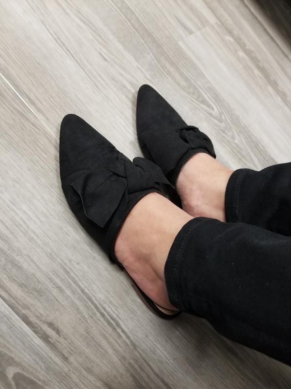 Mule shoes with bow deals