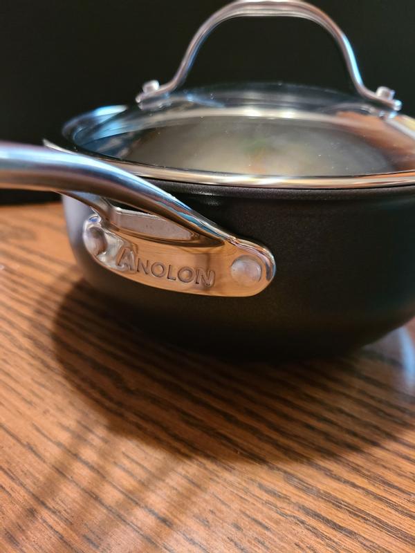 Anolon X SearTech Aluminum Nonstick Cookware Saucepan with Lid, 3-Quar –  Meyer Canada