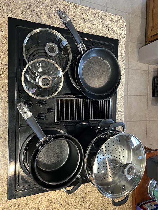  Anolon SmartStack Hard-Anodized Nesting Pots and Pans