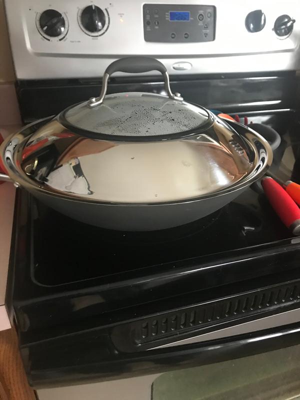 Our wok in use