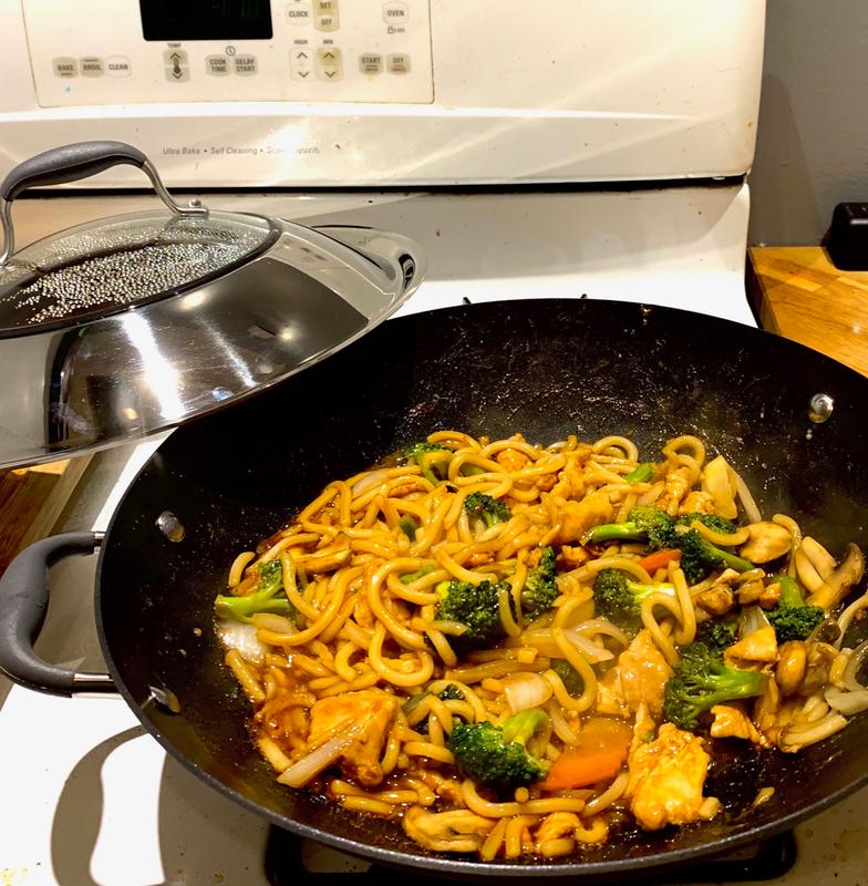 First meal in the new wok!