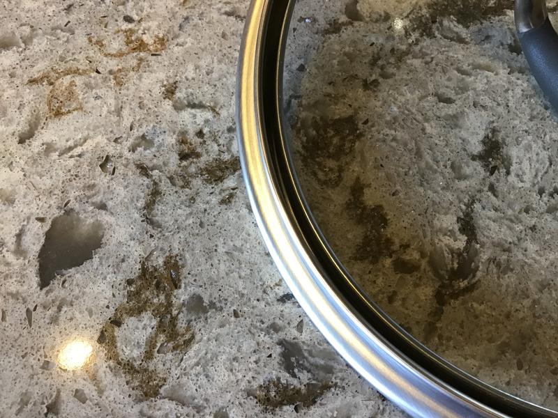 Liquid gets in the small channel under the glass