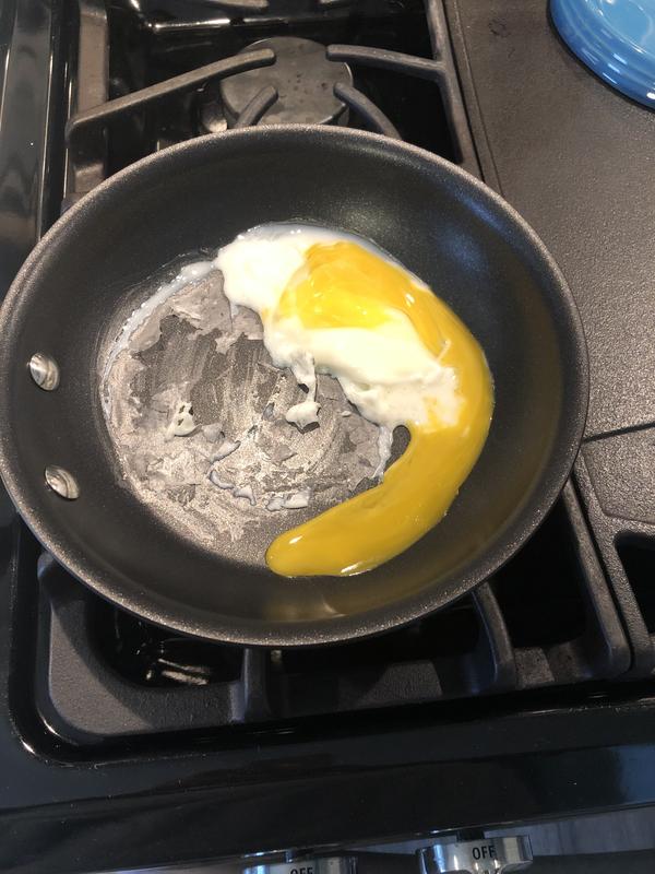 Why is the egg sticking to a nonstick pan?!