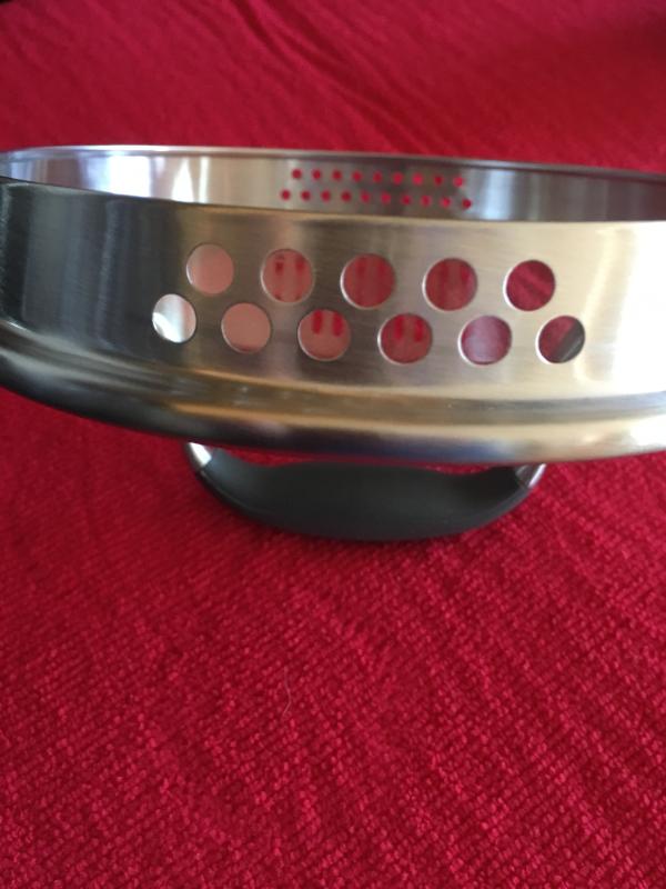 Two sizes of  strainer, coated handle
