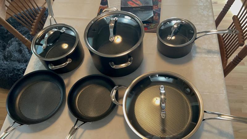 Anolon, Anolon X Hybrid Non-Stick Aluminum Non-Stick Cookware Induction  Pots and Pans Set, 10-Piece - Zola