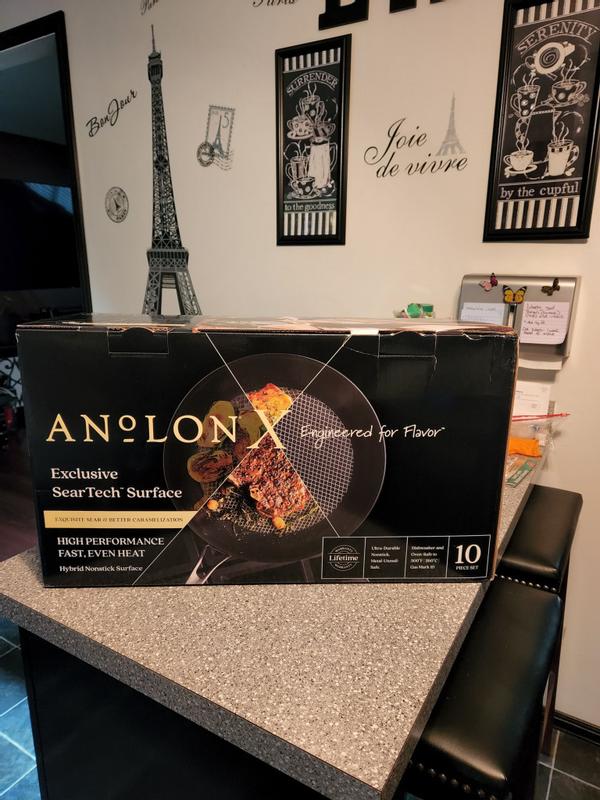 Anolon, Anolon X Hybrid Non-Stick Induction Frying Pan Twin Pack Set,  2-Piece - Zola