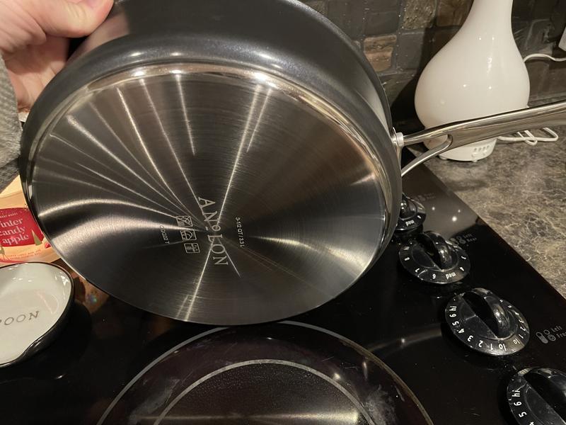 Anolon X SearTech Aluminum Nonstick Cookware Saucepan with Lid, 3-Quar –  Meyer Canada