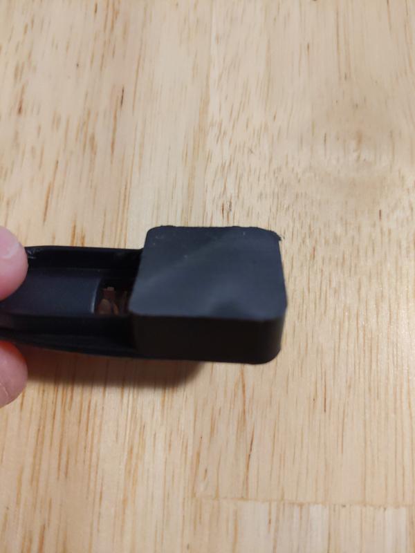 Bottom ground down not even flat or square