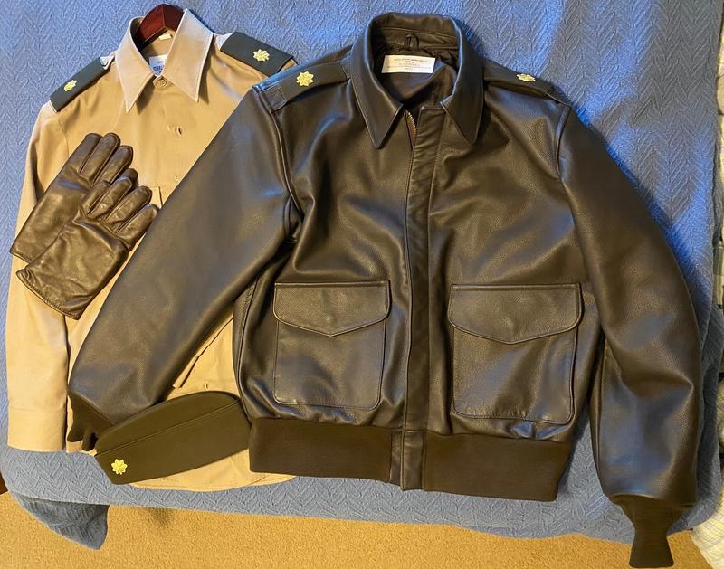 Us army shop leather bomber jacket