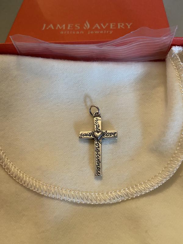 James Avery from The Heart Cross Charm - Sterling Silver