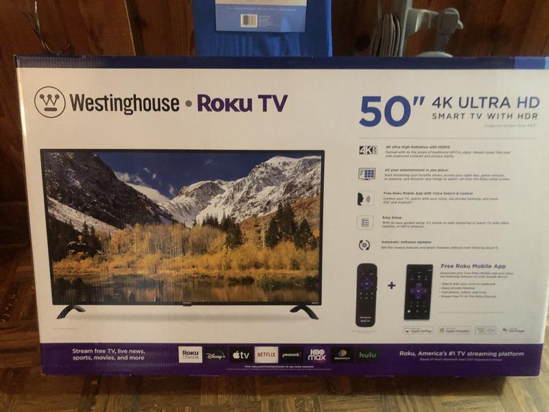 Westinghouse 55 In. 4k Uhd Hdr10 Roku Tv Wr55ux4210e, Tvs, Electronics