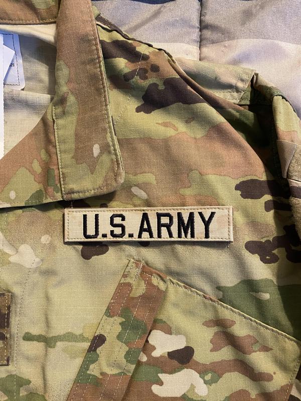 U.S. Army Name Tape (Hook Backing) – American Embroidery