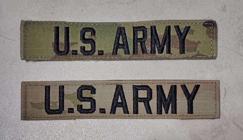 Embroidered Army Name And Branch Tape Combo Pack (ocp), Ocp Nametapes