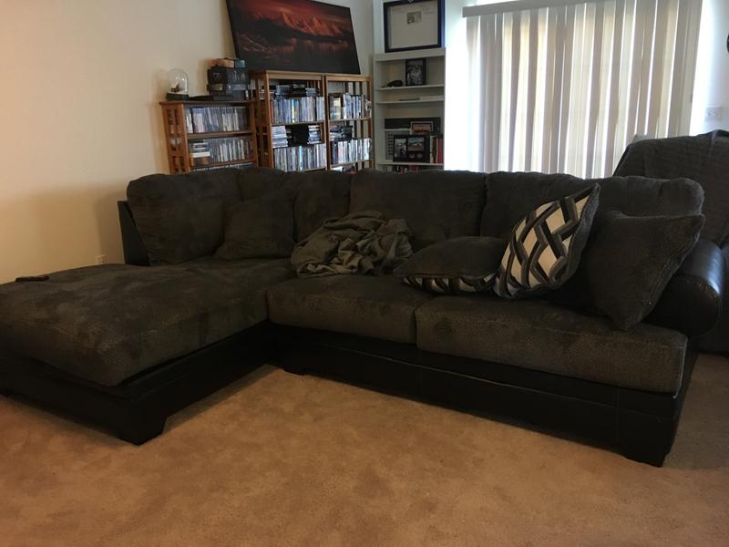 Benchcraft kumasi smoke on sale chaise sectional