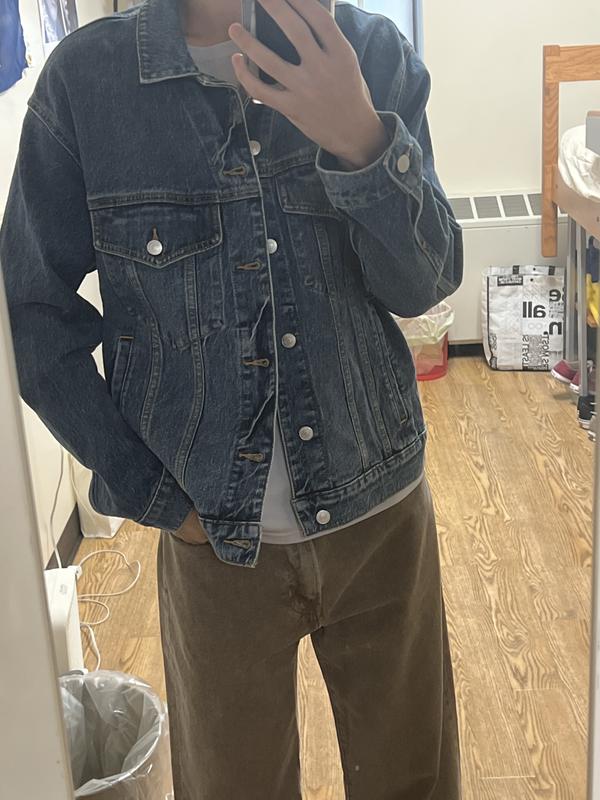 Abercrombie black best sale denim jacket