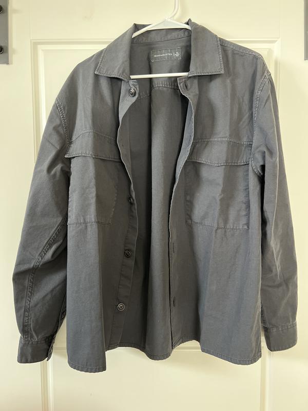 Men's Twill Shirt Jacket, Men's Clearance