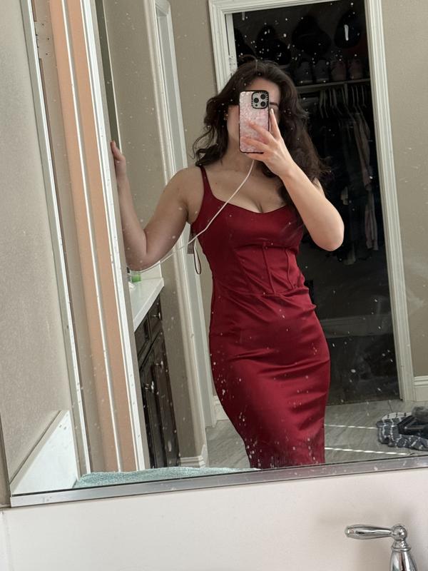 Women's Corset Sequin Midi Dress | Women's Clearance | Abercrombie.com