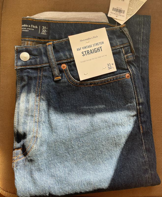 Popular Abercrombie and Fitch Vintage Stretch Denim Slim SIZE 36W 32L