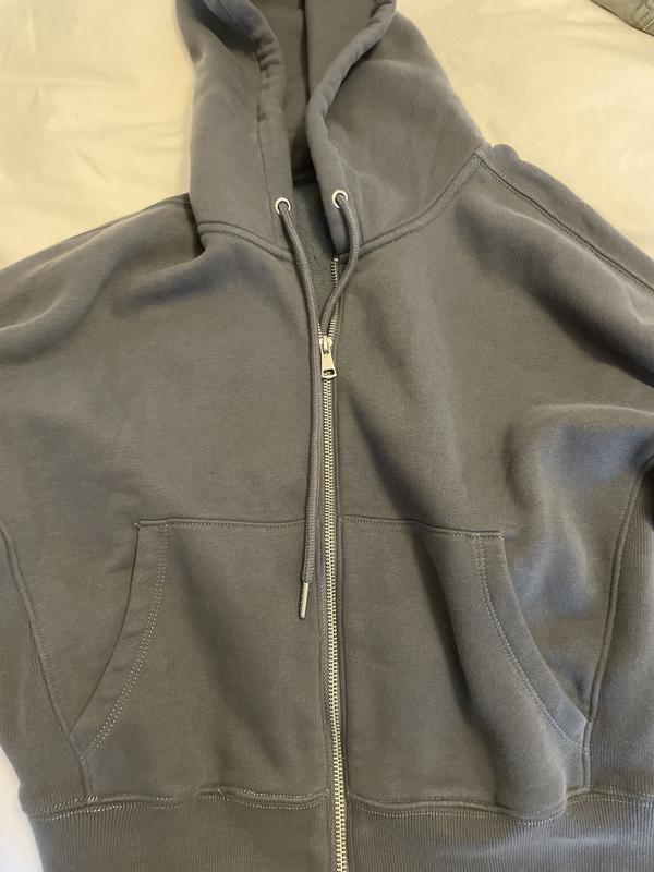 Women's Essential Ribbed Sunday Hooded Full-Zip