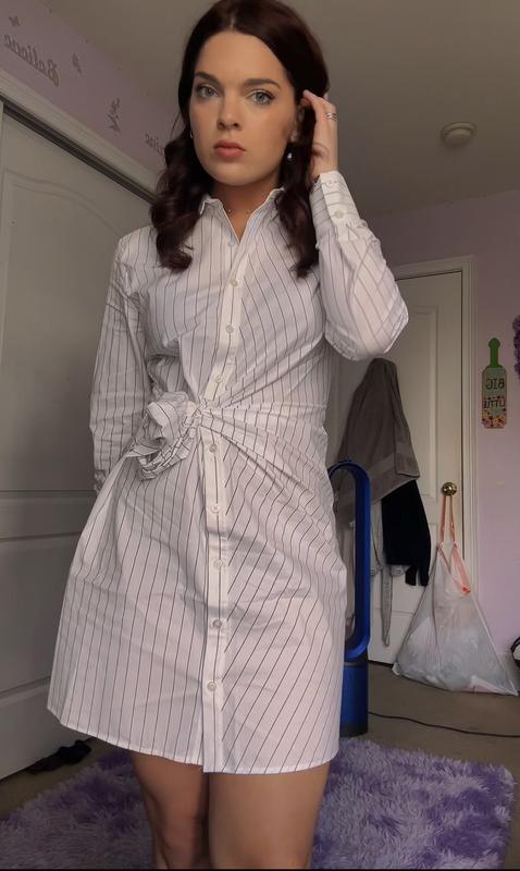 Women's Long-Sleeve Wrap Shirt Dress | Women's Clearance | Abercrombie.com