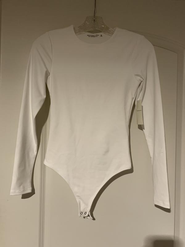 Women\'s Long-Sleeve Seamless Fabric Crew Bodysuit | Women\'s Clearance