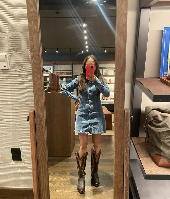 Abercrombie denim outlet dress