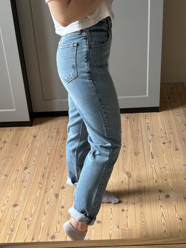 Abercrombie & Fitch Curve Love Ultra High Rise 90s Straight Jean