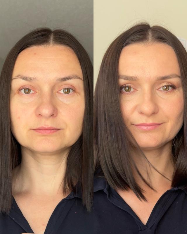 Customer photo for "Pigmented and easily blended"